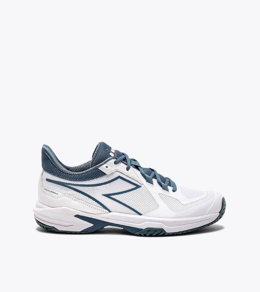 NEW DIADORA men's trofeo 2 ag pickleball sneaker in white oceanview